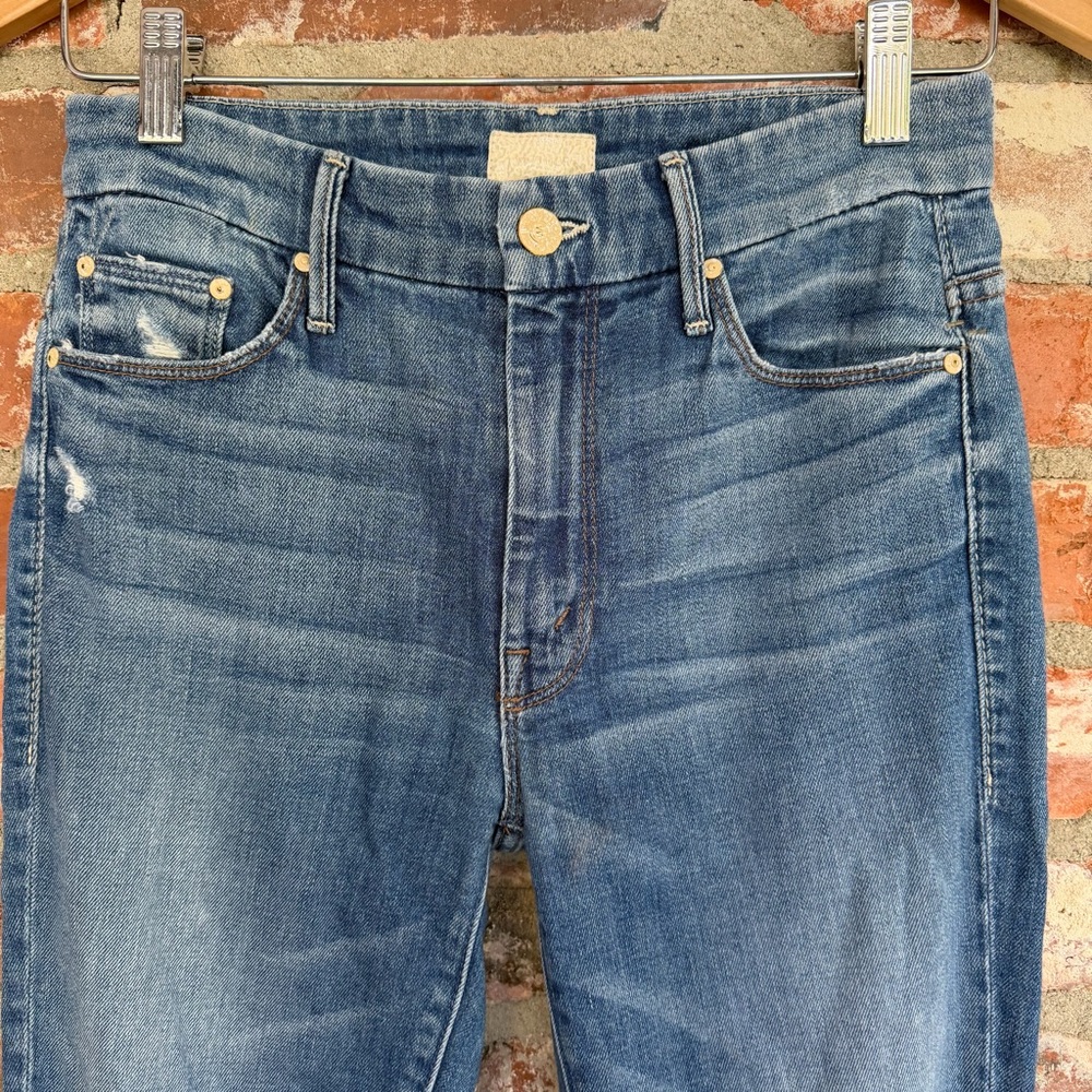 MOTHER‎ Looker Crop High Waist Skinny Jeans 26 Snipping Stones - Picture 5 of 13